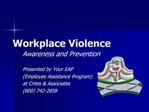 Workplace Violence