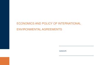 INTERNATIONAL DIMENSION OF CLIMATE POLICY