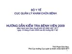 HUNG DN KIM TRA BNH VIN 2009 Ban h nh k m theo Quyt dnh s 2866