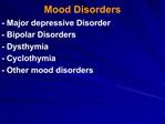 Mood Disorders