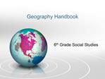 Geography Handbook