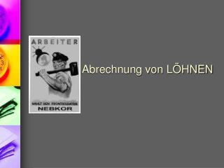 Abrechnung von LÖHNEN