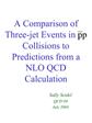 A Comparison of Three-jet Events in p Collisions to Predictions from a NLO QCD Calculation