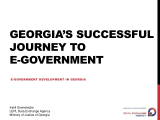 Georgia’s Successful Journey to e-Government