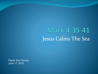 Mark 4:35-41