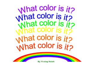 PPT - What color is it? PowerPoint Presentation, free download - ID:3564006