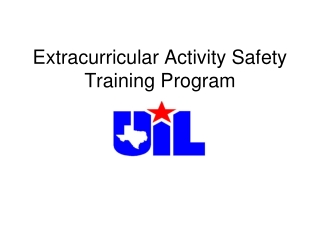 Extracurricular Activity Safety Training Program