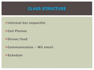 Class Structure