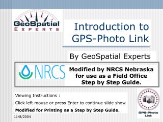 Introduction to GPS-Photo Link