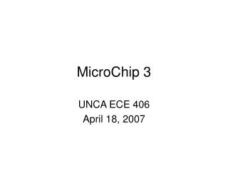 MicroChip 3