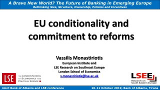 EU conditionality and commitment to reforms