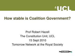 How stable is Coalition Government?