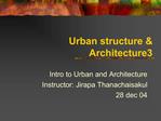 Urban structure Architecture3