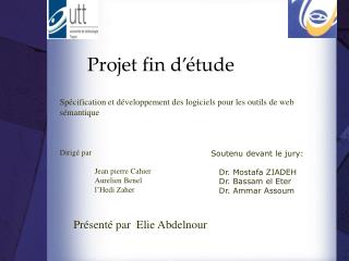 PPT  Projet fin d’étude PowerPoint Presentation, free download  ID