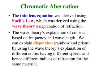 chromatic aberration effect