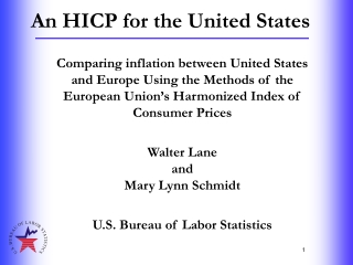 An HICP for the United States