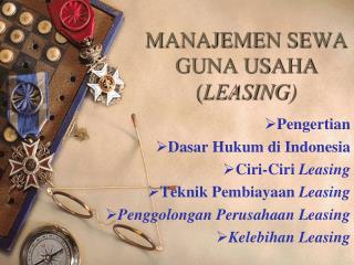 Ppt Manajemen Sewa Guna Usaha Leasing Powerpoint Presentation Free Download Id 3578596