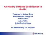 An History of Mobile Solidification in the UK