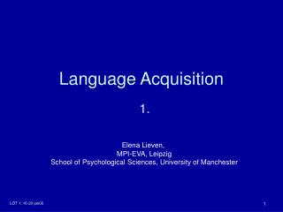 Language Acquisition