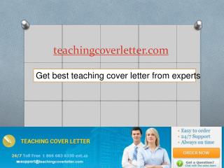 Teaching Cover Letter
