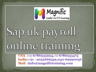 sap uk payroll online training in bangalore