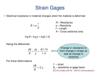 Strain Gages