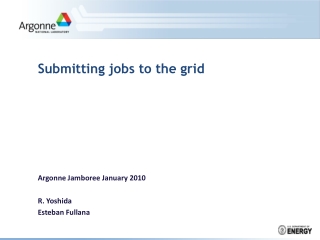 Submitting jobs to the grid