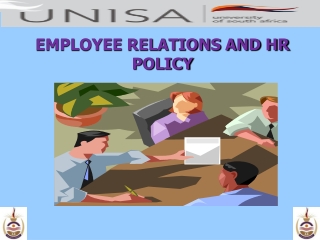 EMPLOYEE RELATIONS AND HR POLICY