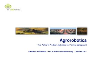 Agrorobotica Your Partner in Precision Agriculture and Farming Management