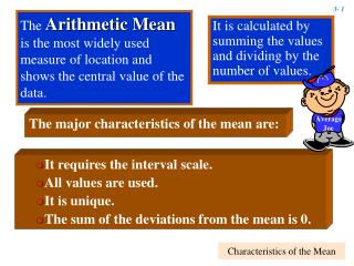 Characteristics of the Mean