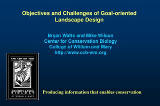 Producing information that enables conservation