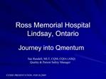 Ross Memorial Hospital Lindsay, Ontario