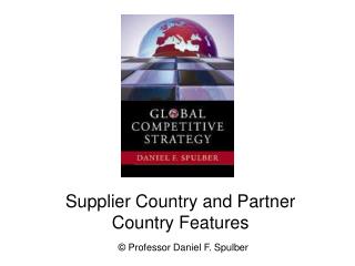 Supplier Country and Partner Country Features