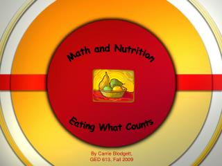 Math and Nutrition