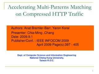 Accelerating Multi-Patterns Matching on Compressed HTTP Traffic