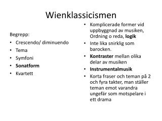 PPT - Wienklassicismen PowerPoint Presentation, free download - ID 
