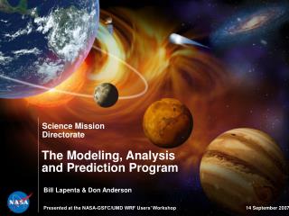The Modeling, Analysis and Prediction Program