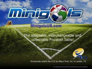 The adaptable, interchangeable and collectable Foosball Table!