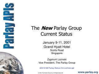 The New Parlay Group Current Status