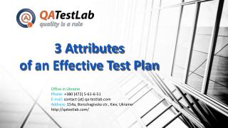 3 Attributes of an Effective Test Plan