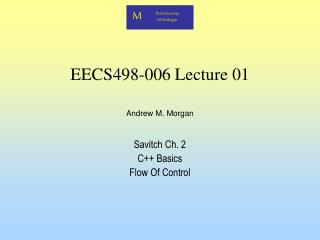 EECS498-006 Lecture 01
