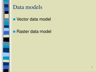 Data models