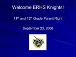 Welcome ERHS Knights