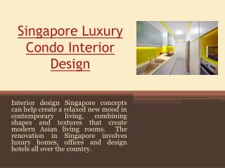 Singapore Luxury Condo Interior Design