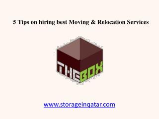 5 Tips on hiring best Moving & Relocation Services in Qatar