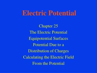 Electric Potential