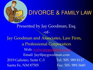 DIVORCE & FAMILY LAW