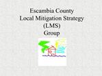 Escambia County Local Mitigation Strategy LMS Group