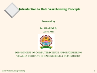 Introduction to Data Warehousing Concepts