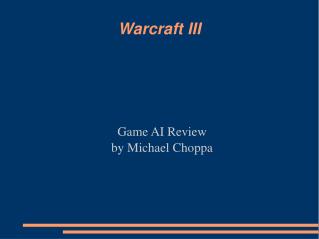 Warcraft III